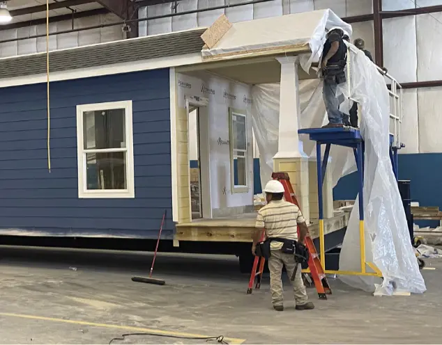 Modular home manufacturing in factory environment