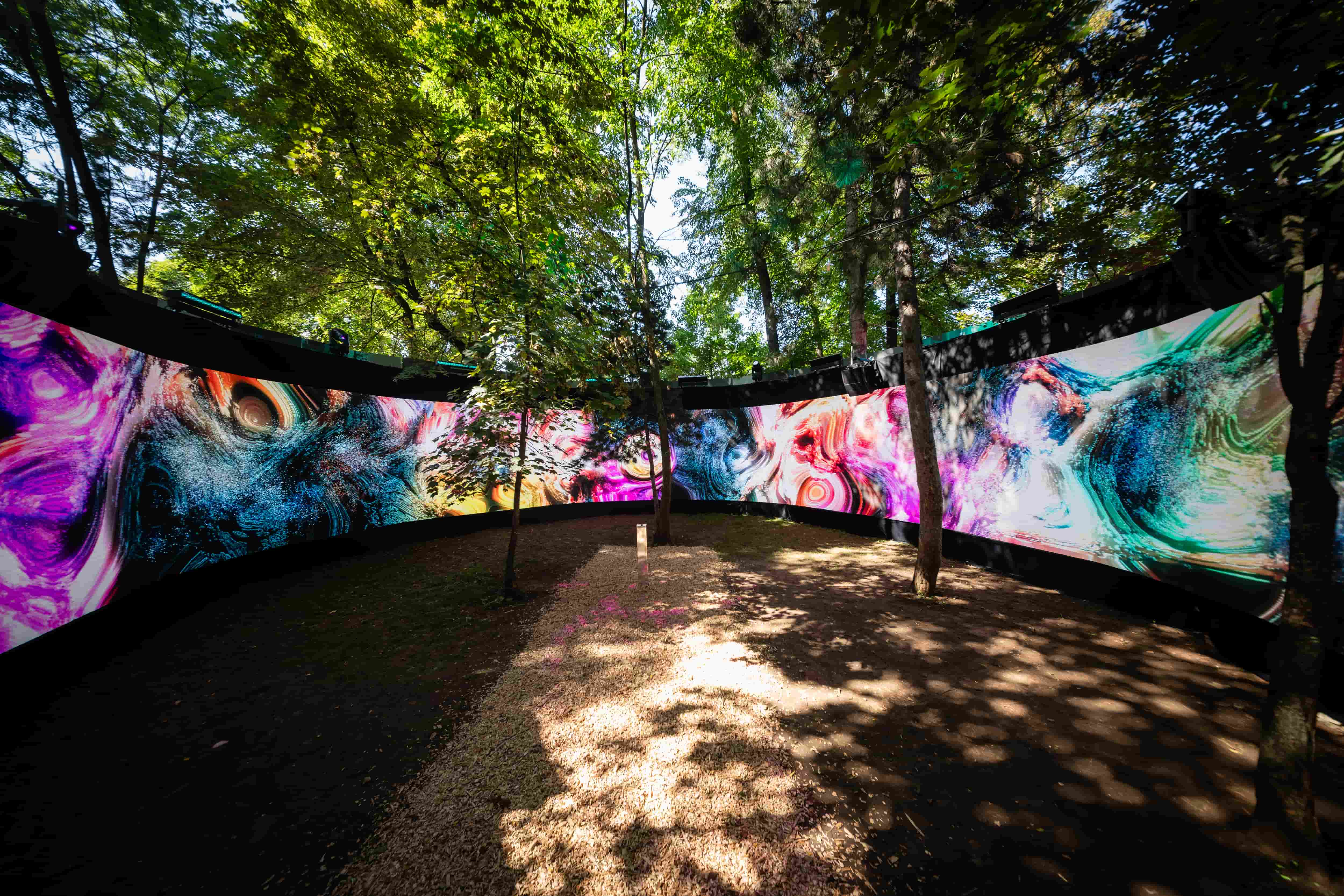 Interactive art installation by RenaiXance at UNTOLD Festival Romania 2025 – Bitopia.