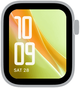 citrus bloom Apple Watch face preview 4 featuring gradient and summer.