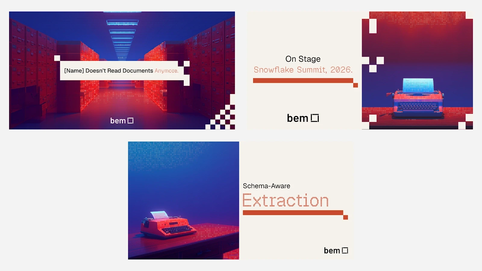 bem — Event and launch templates