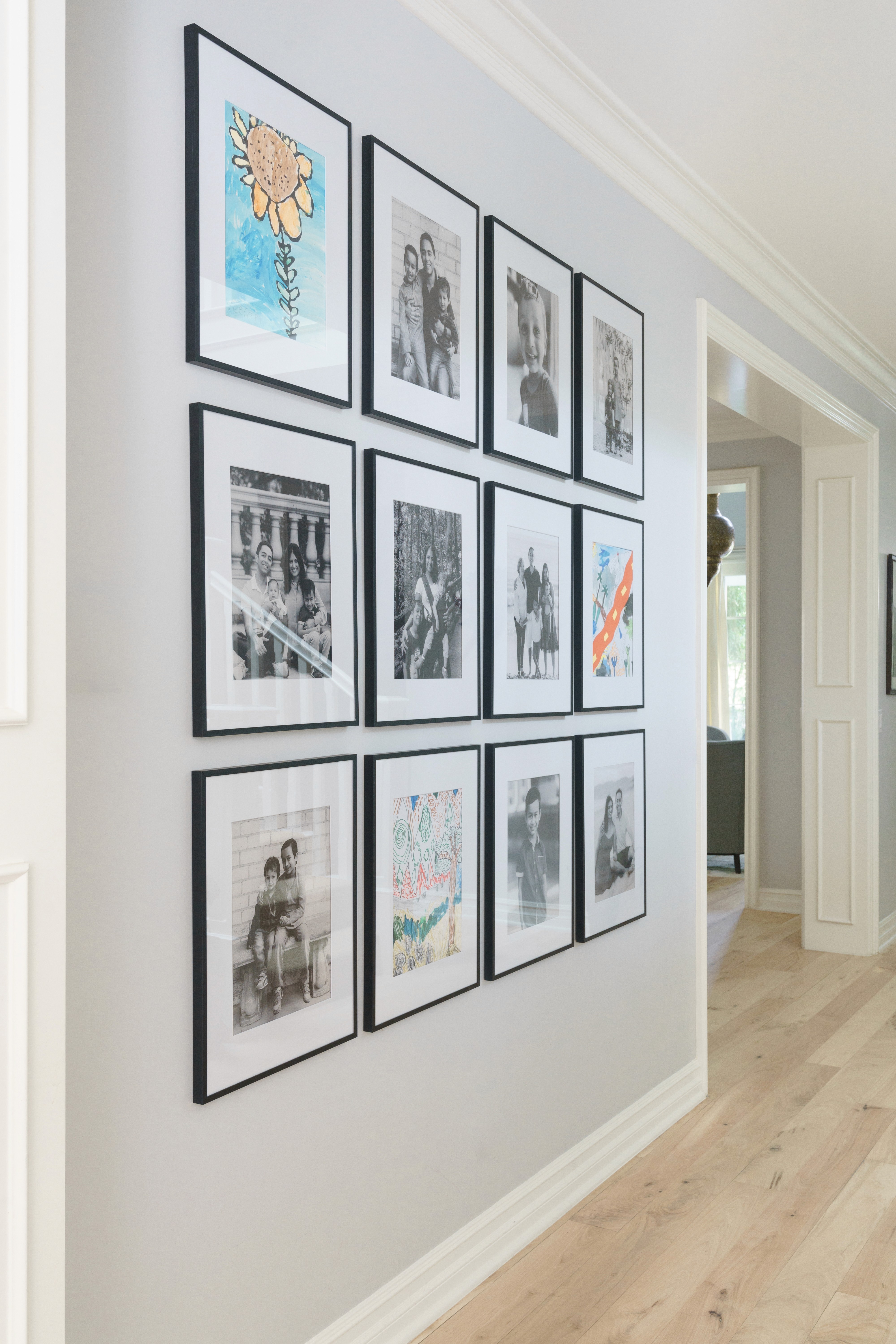 Transitional refresh gallery wall art by Ventura & Los Angeles interior designer Jubilee Interiors