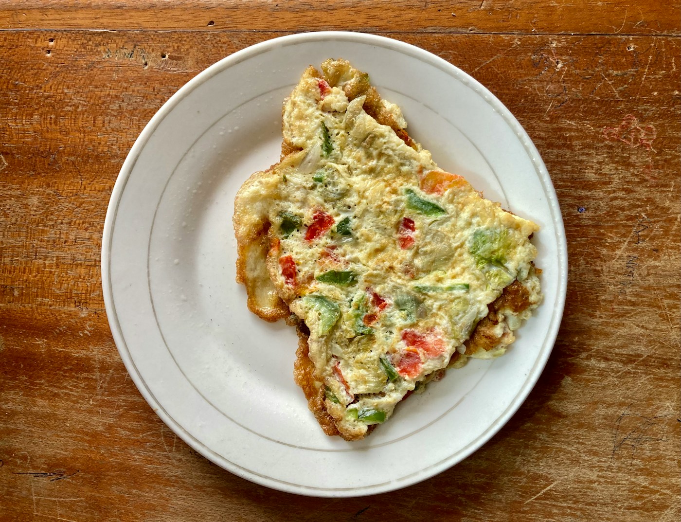 Three egg omelette