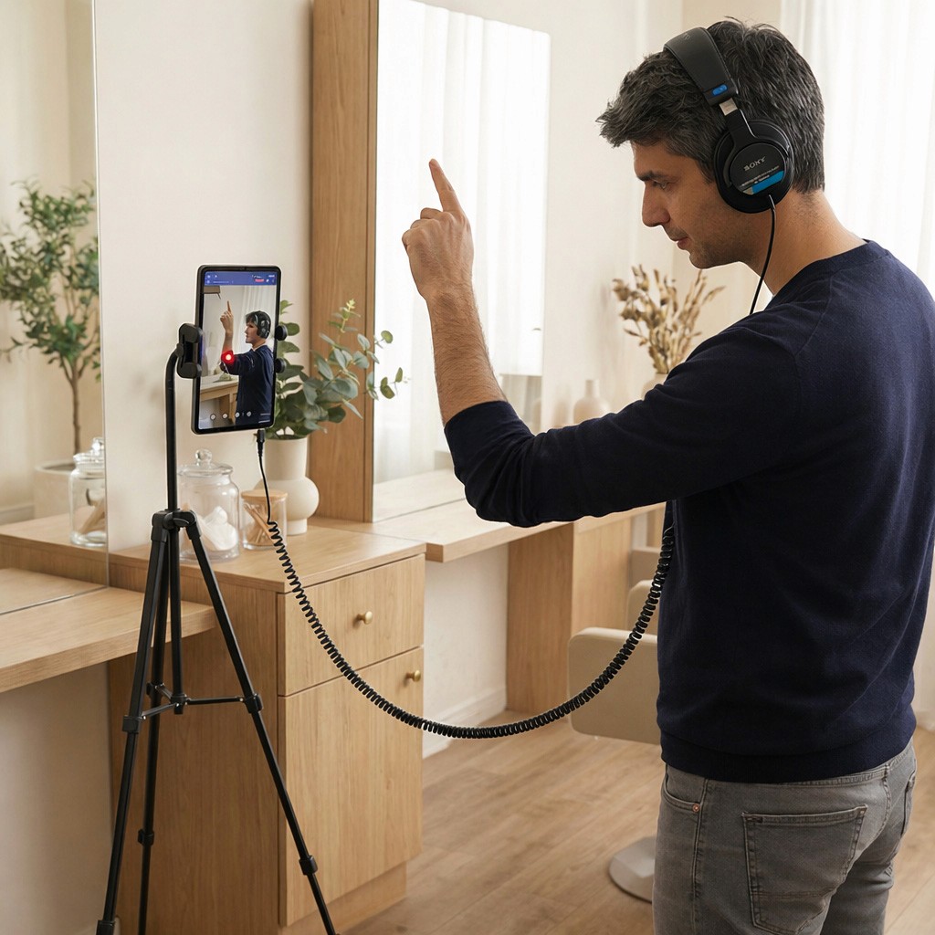 Check'Up Mini dans un salon de coiffure