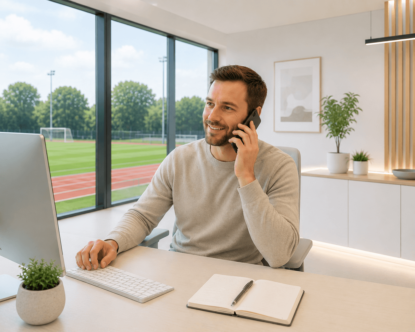 Modern meeting room in an office