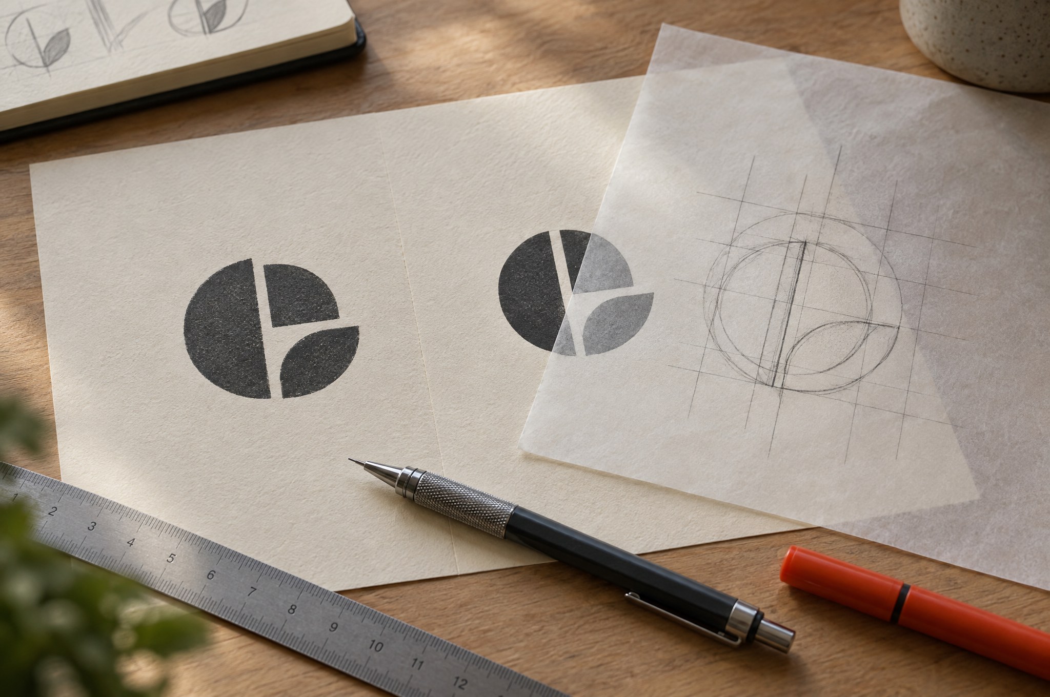 Logo sketches and refinement for The Entrepreneur Experiment