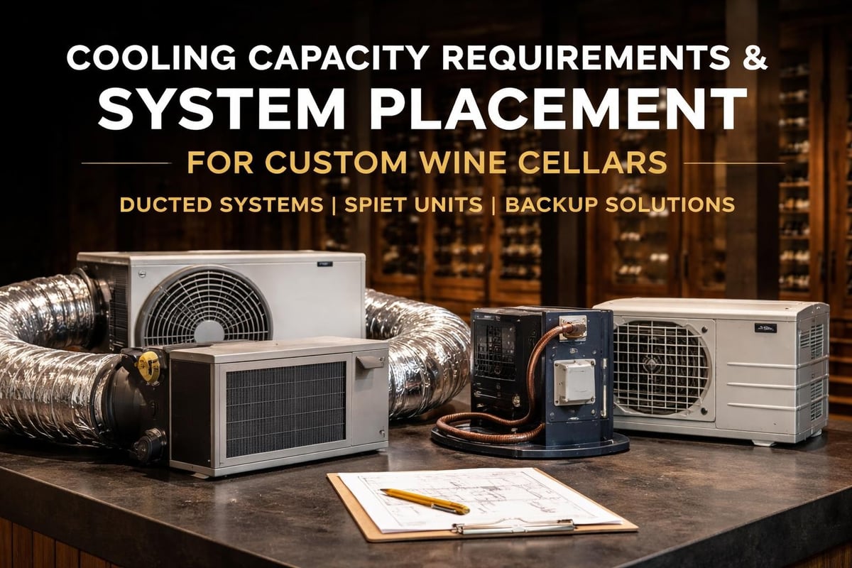 Wine cellar cooling system integration
