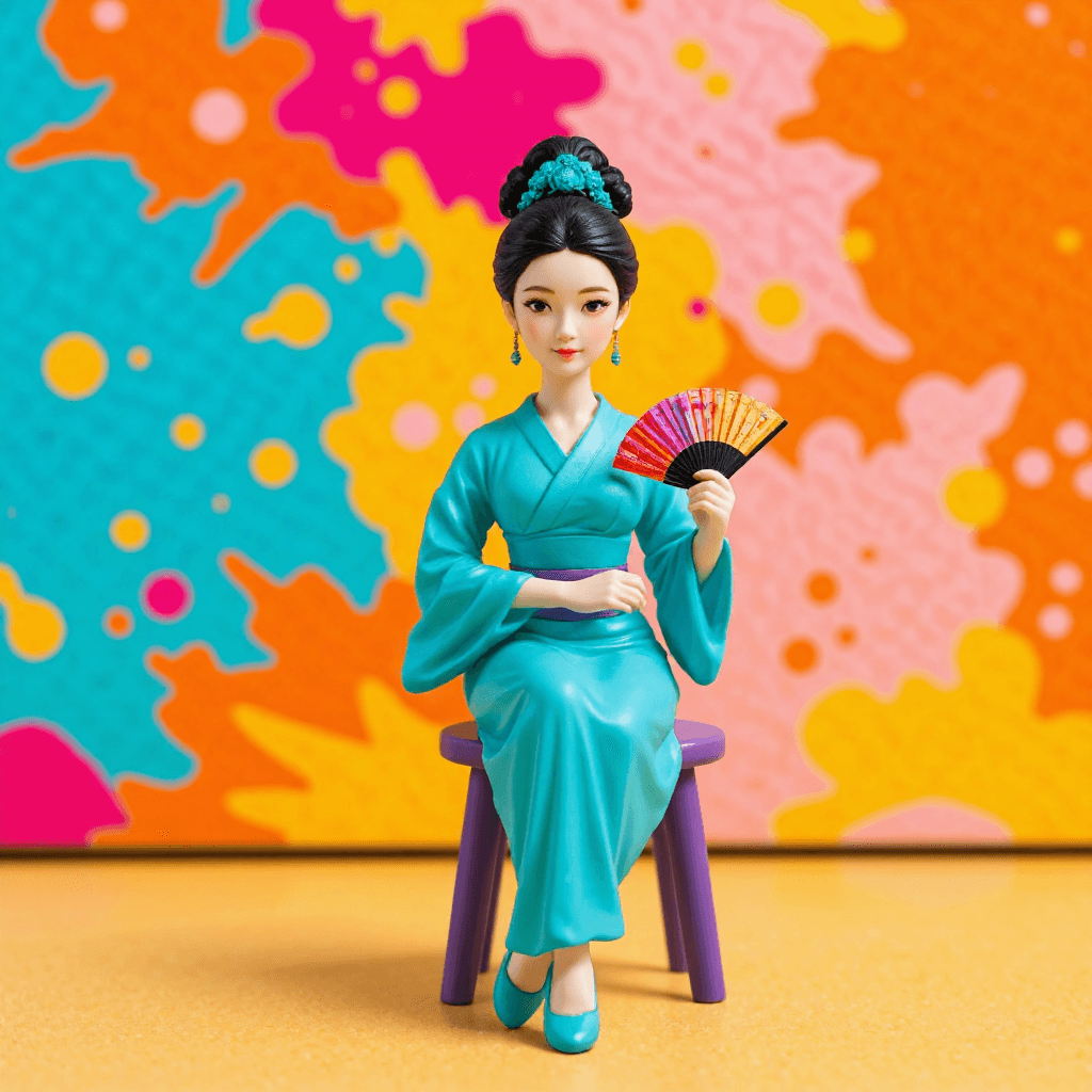 product photography of a figurine of a character, used for decoration or collection