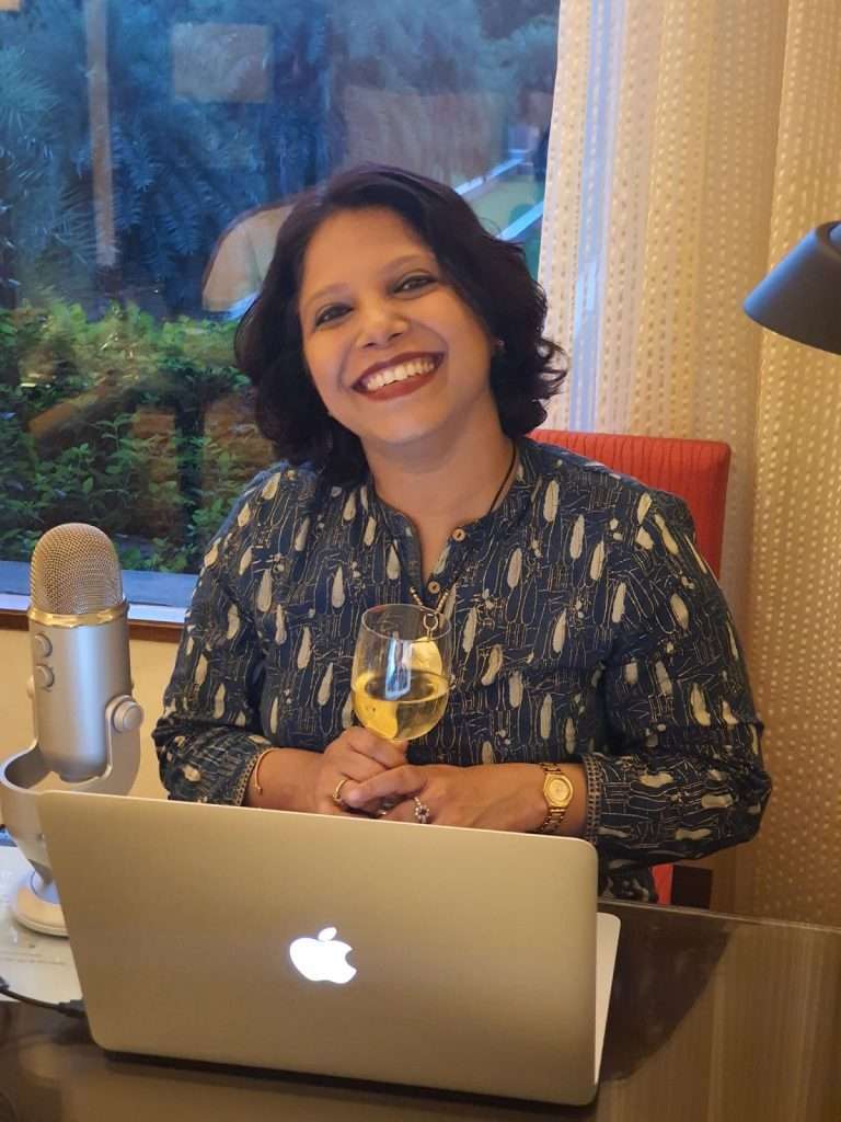 Prerna relaxing at her deep work retreat