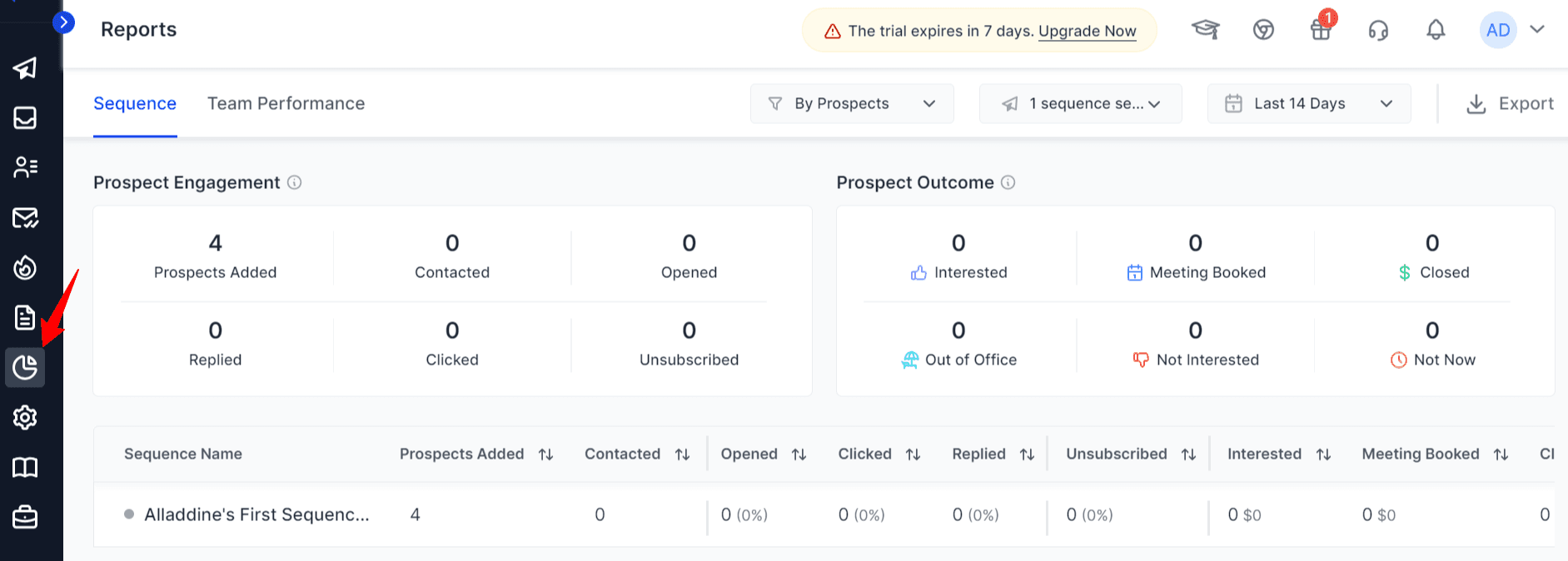Saleshandy Detailed Email Tracking