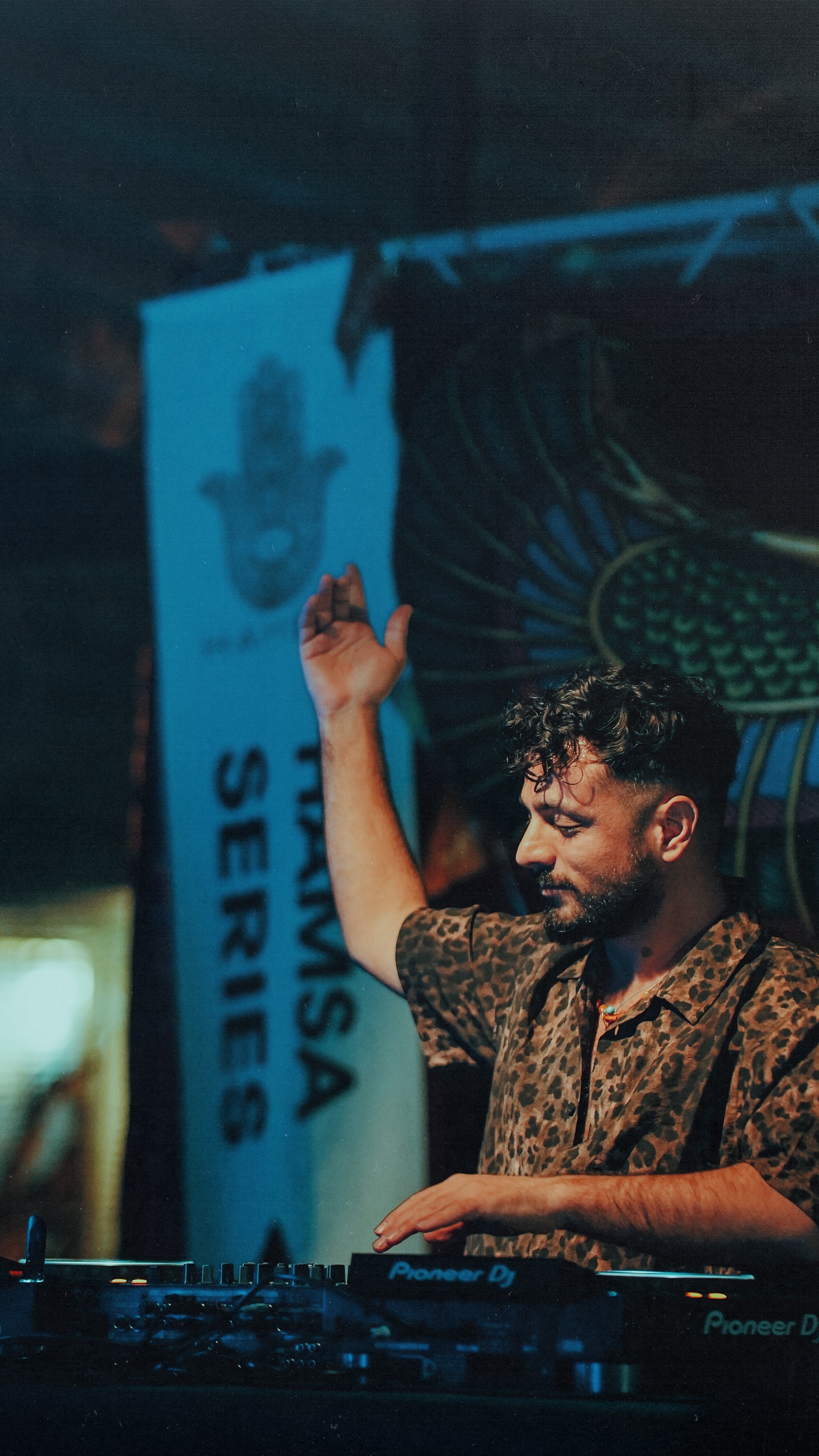 DJ playing in a club