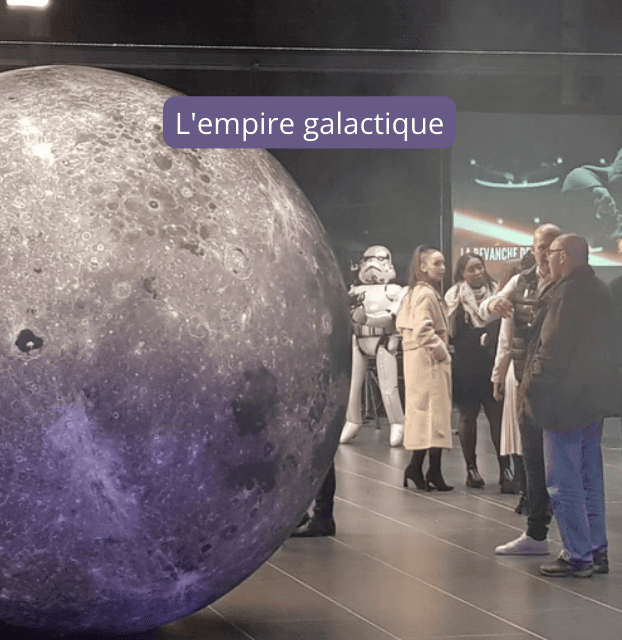 Décor animation et scénographie immersive thème star wars pour soirée d’entreprise à Bordeaux
