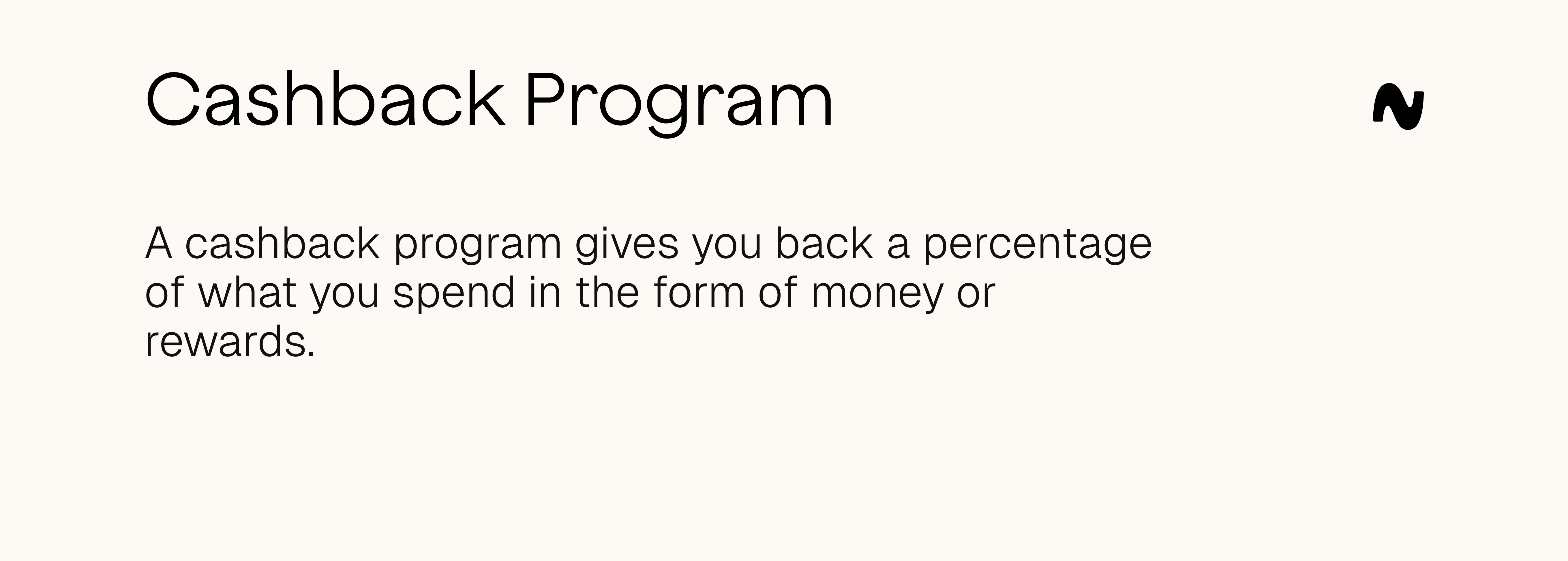Cashback program definition 
