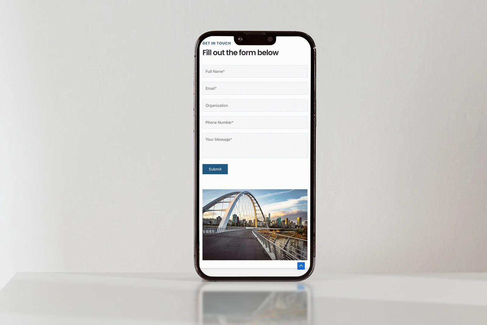 Mockup of iPhone - Citadel Industrial