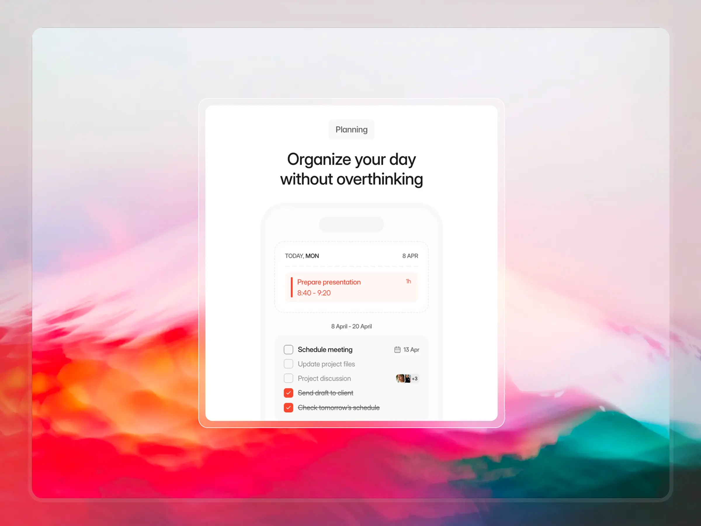 Website design concept with editorial layout and typography