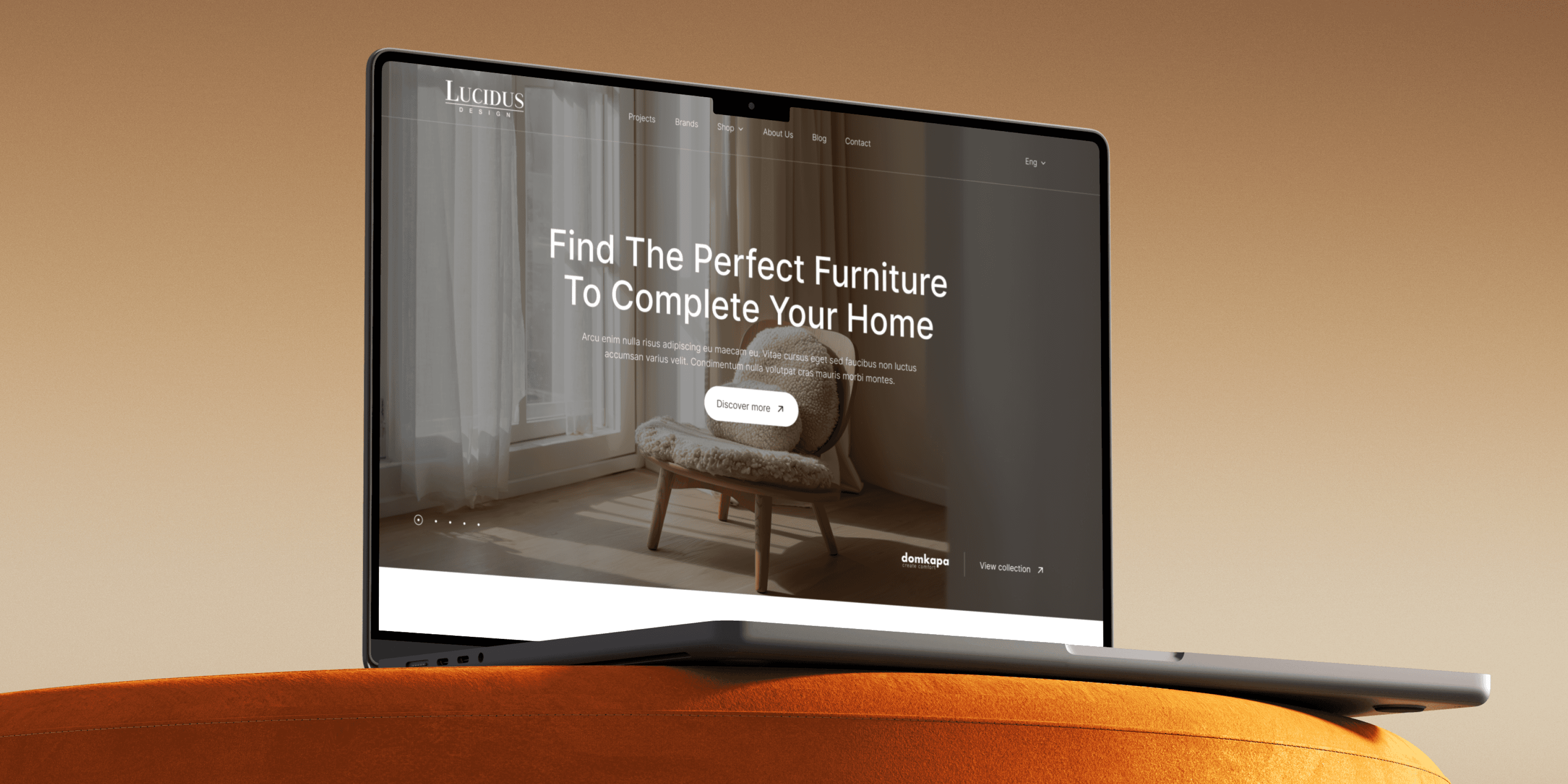 Responsive mobile design preview for Smash and Style sports apparel agency project.