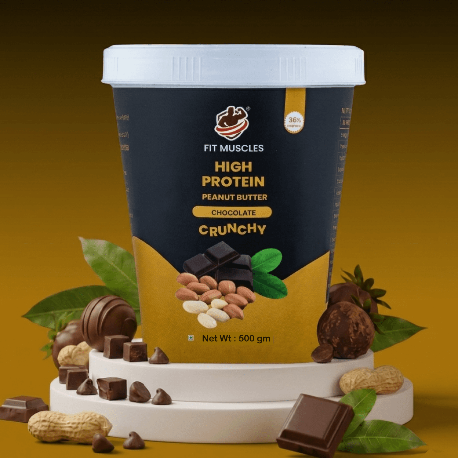 Fit Muscles — High-protein peanut butter,