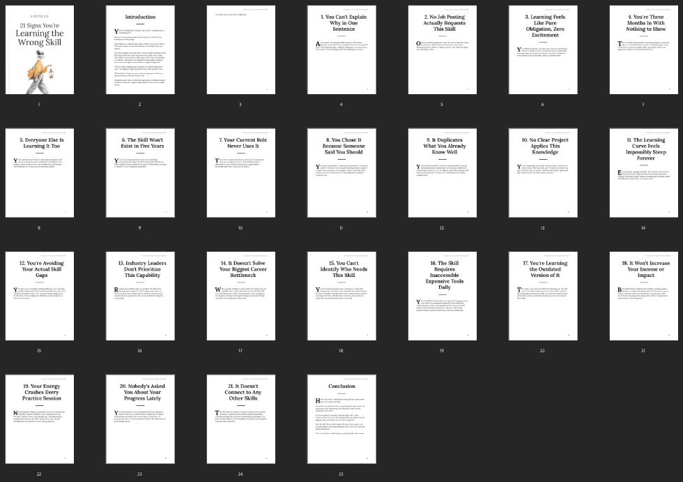Entrepedia 1765822654028-21-Signs-Youre-Learning-the-Wrong-Skill---Listicle
