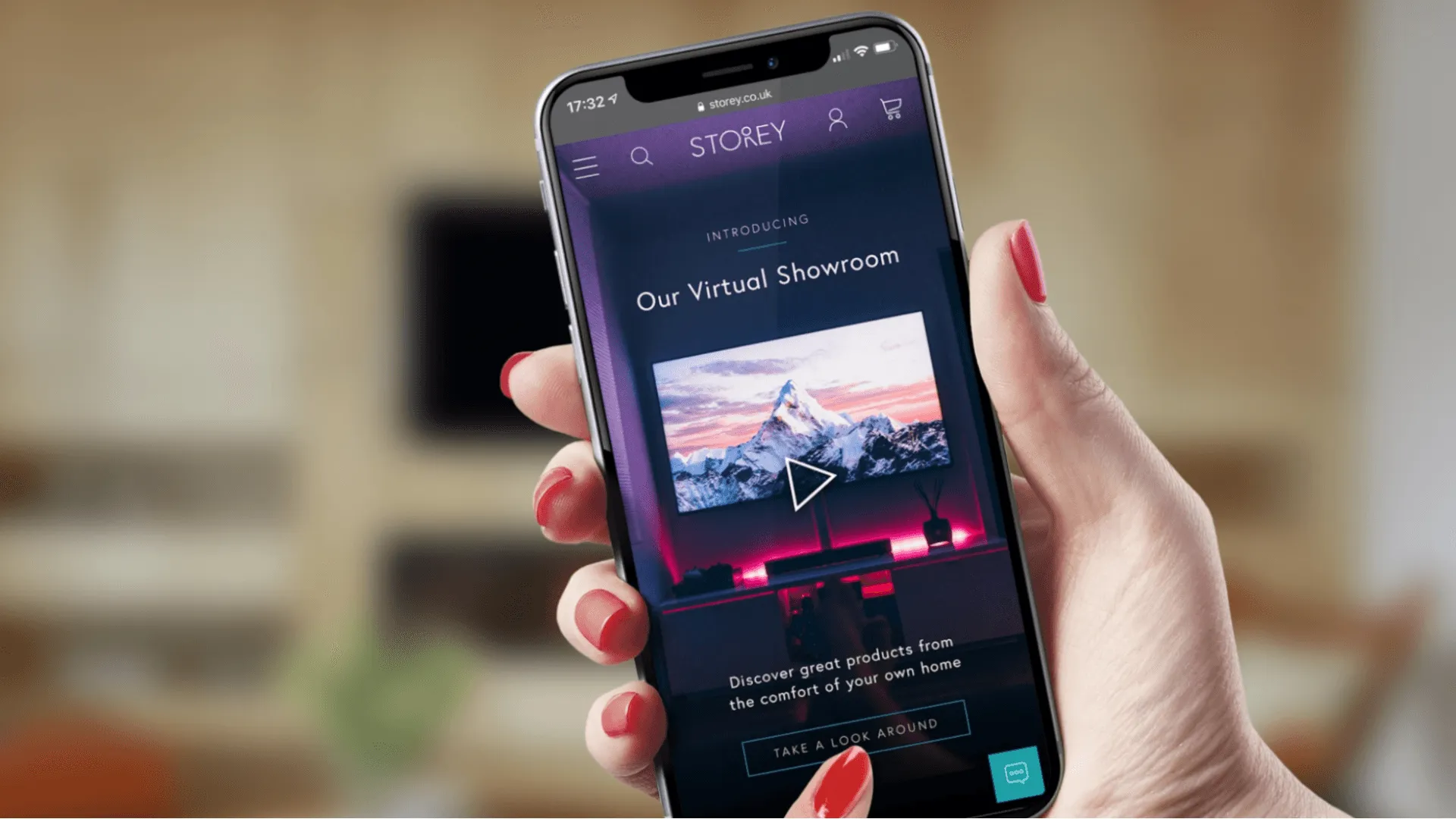 A shot of the RMG website on a mobile phone