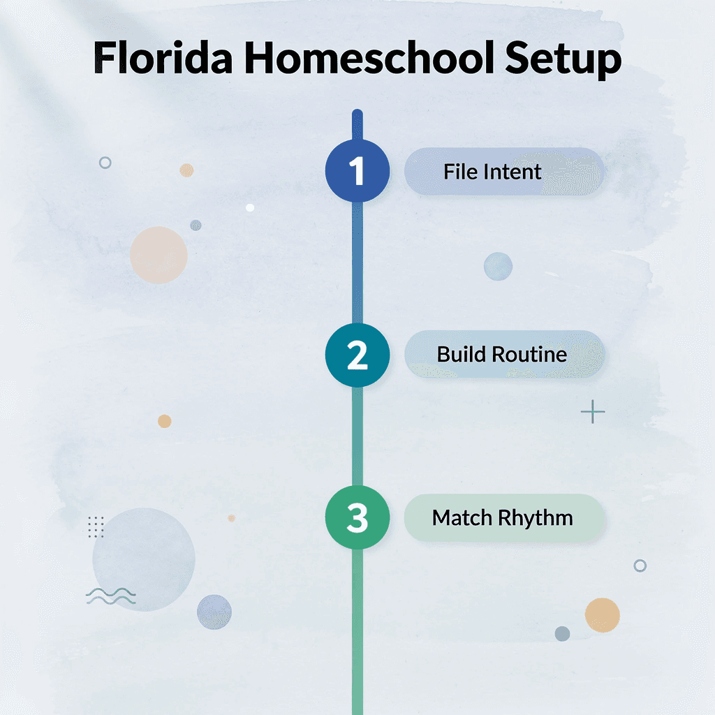 Step-by-step process for setting up homeschooling in Florida