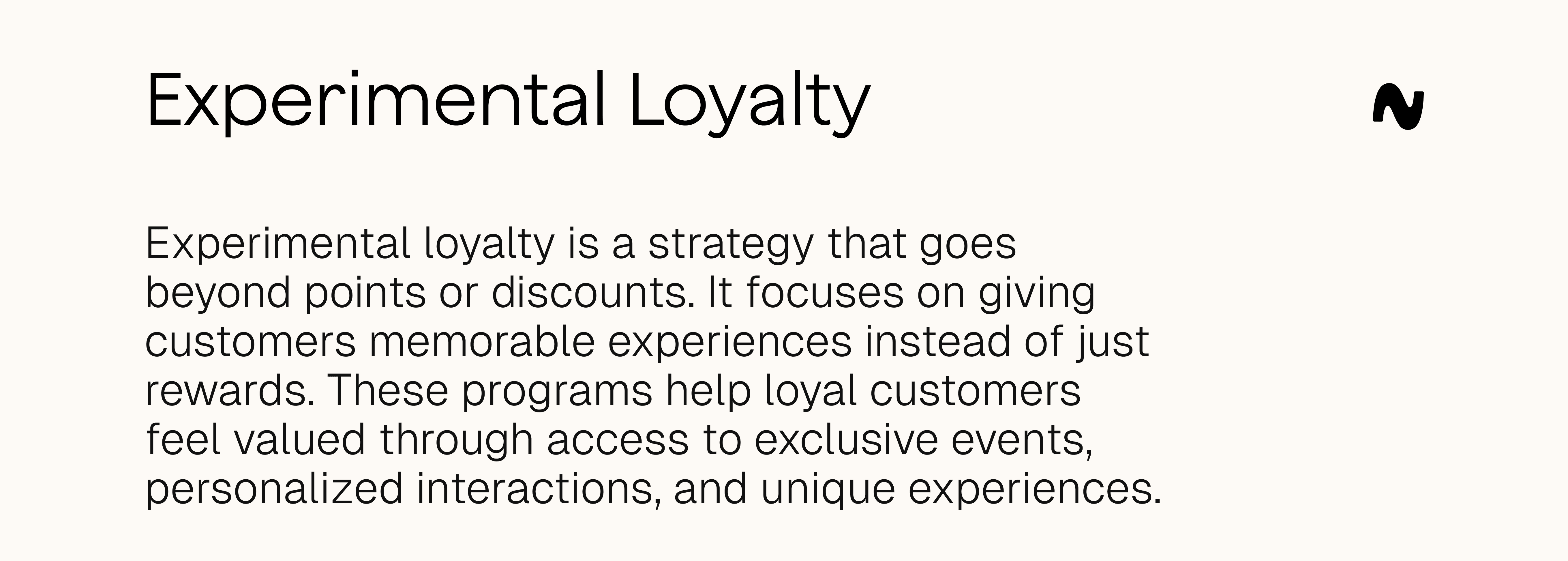 Experimental loyalty definition