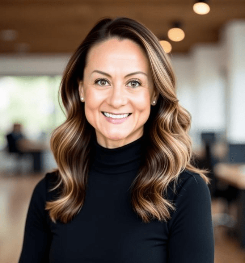 A work team around the desk