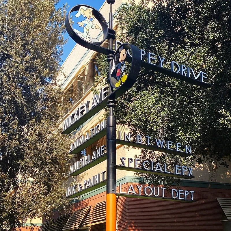 Disney Street Signs on Disney Lot