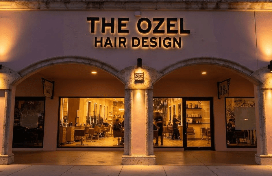 The Ozel Hair Design salon interior