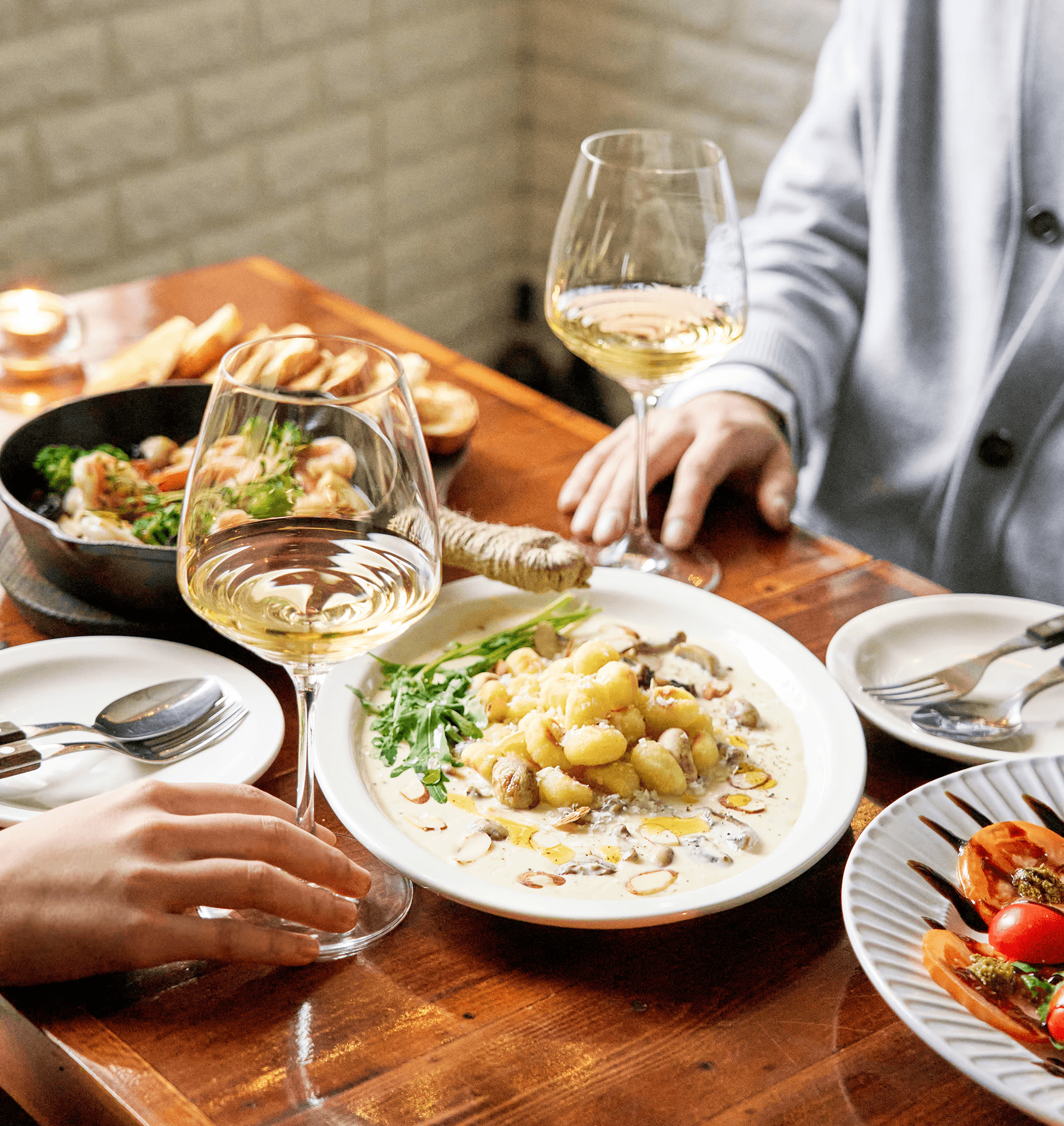 Clean kitchen with wooden flooring