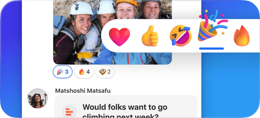 Reactions on GroupMe