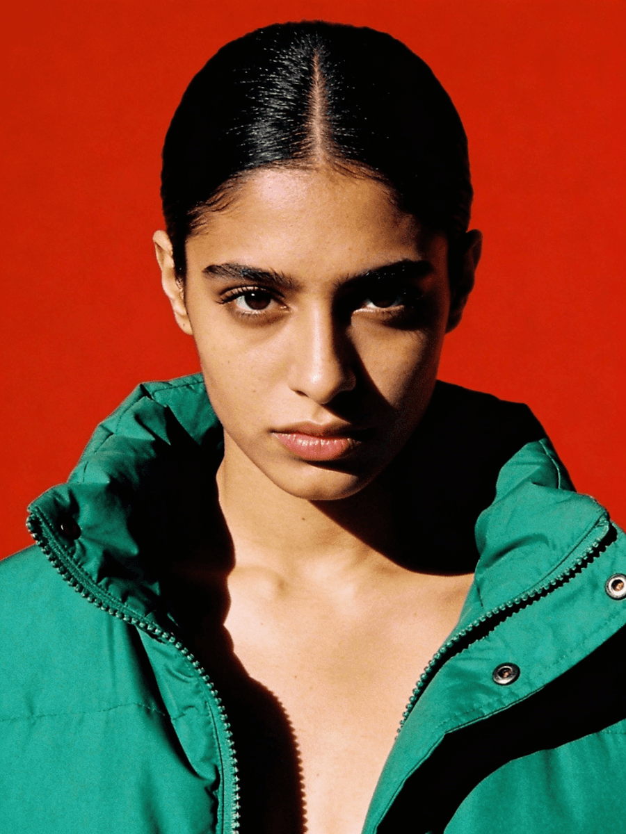 portrait with green jacket