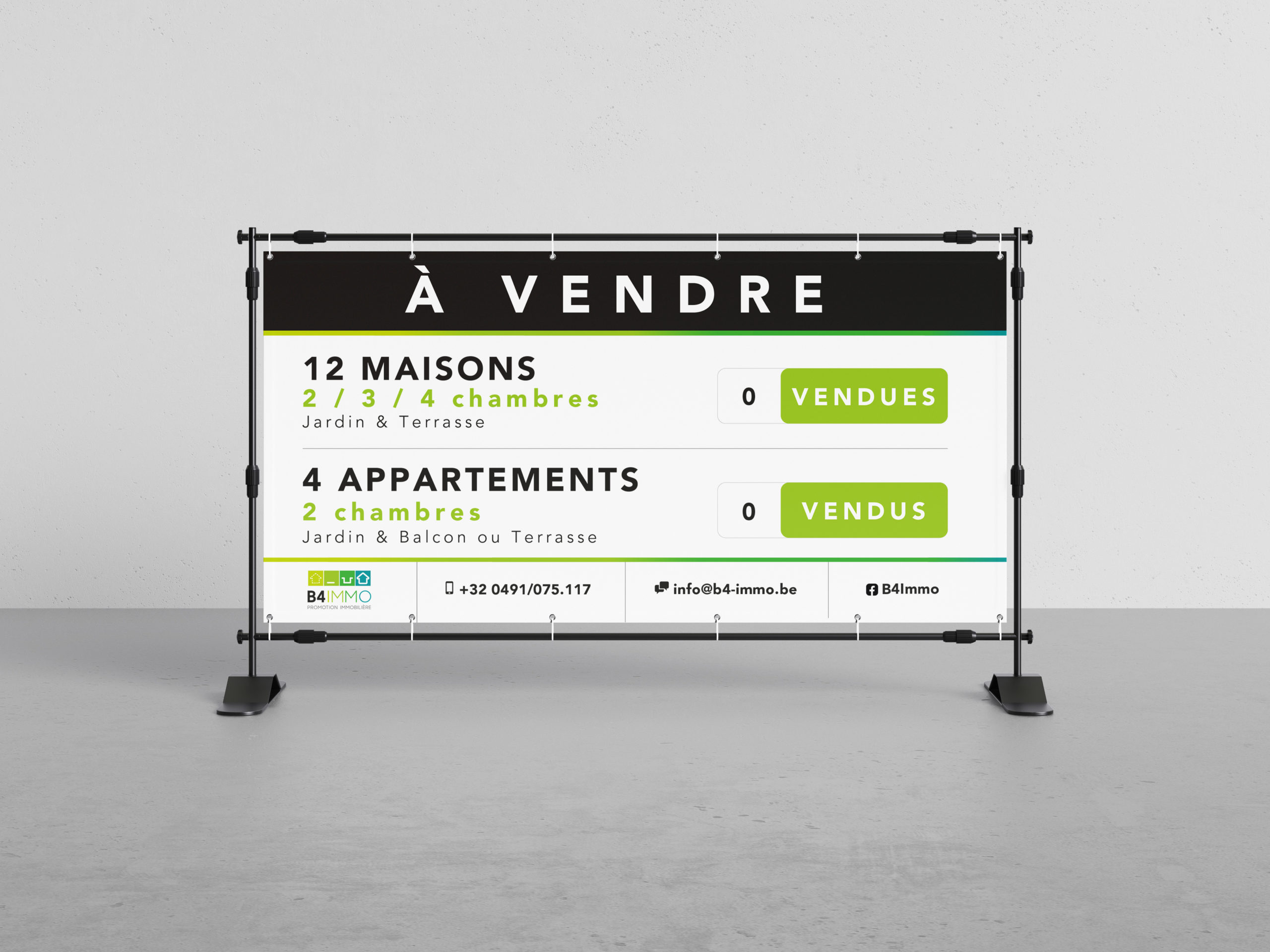 Création d’une bâche de chantier pour la société