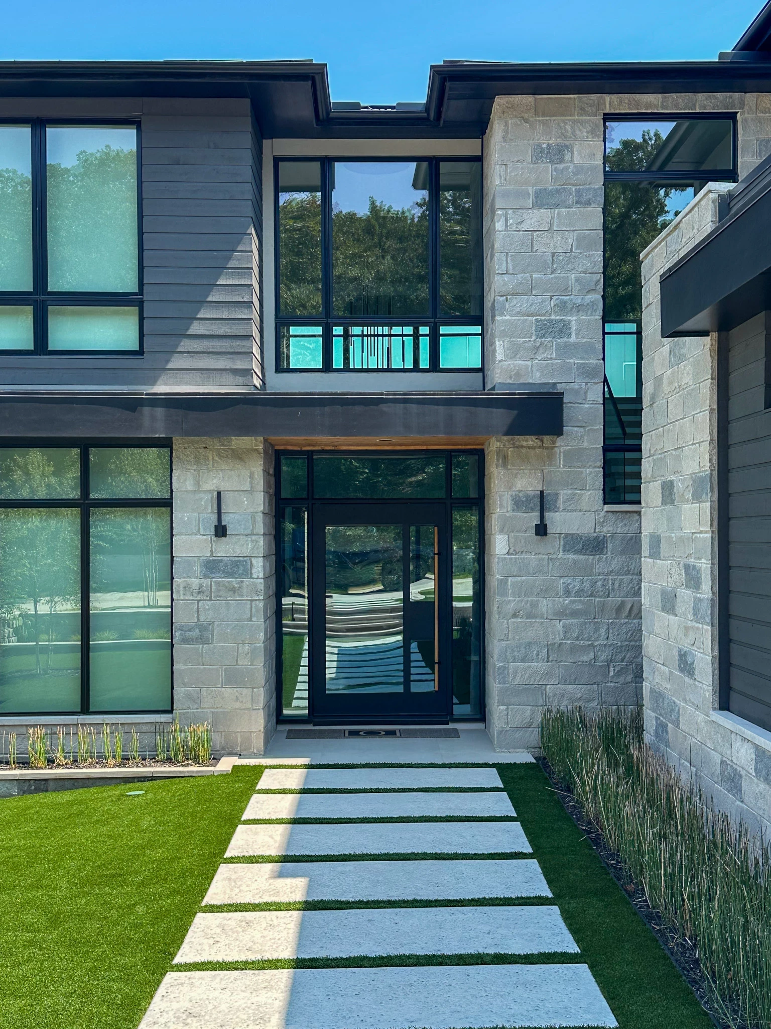 Traditional wrought iron double doors by M2 Metals Iron Doors DFW