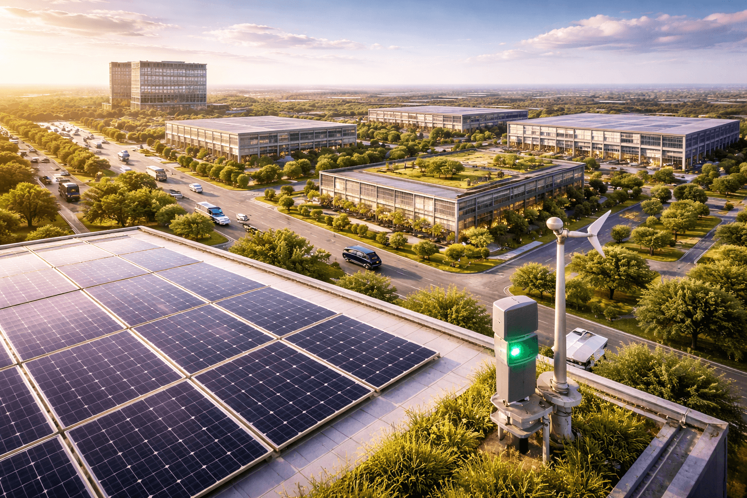 Sustainable industrial development with solar-ready infrastructure by m3m in GIC Manesar, Gurugram