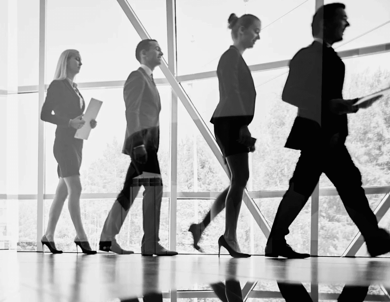 Tree branches reach towards a clear, blue sky.