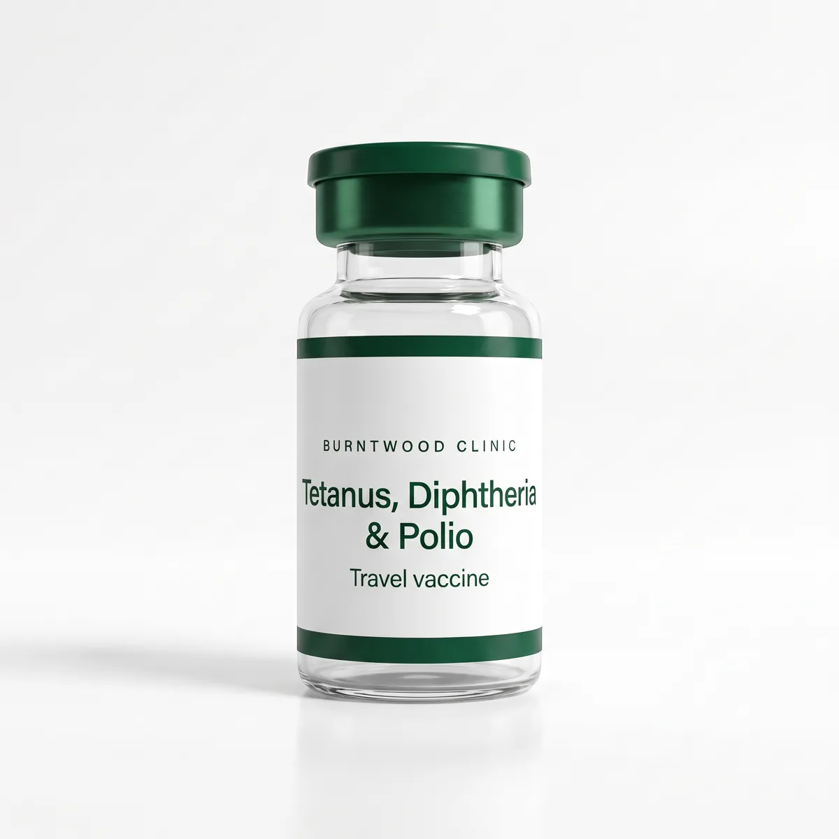 Tetanus, Diphtheria & Polio vaccine vial