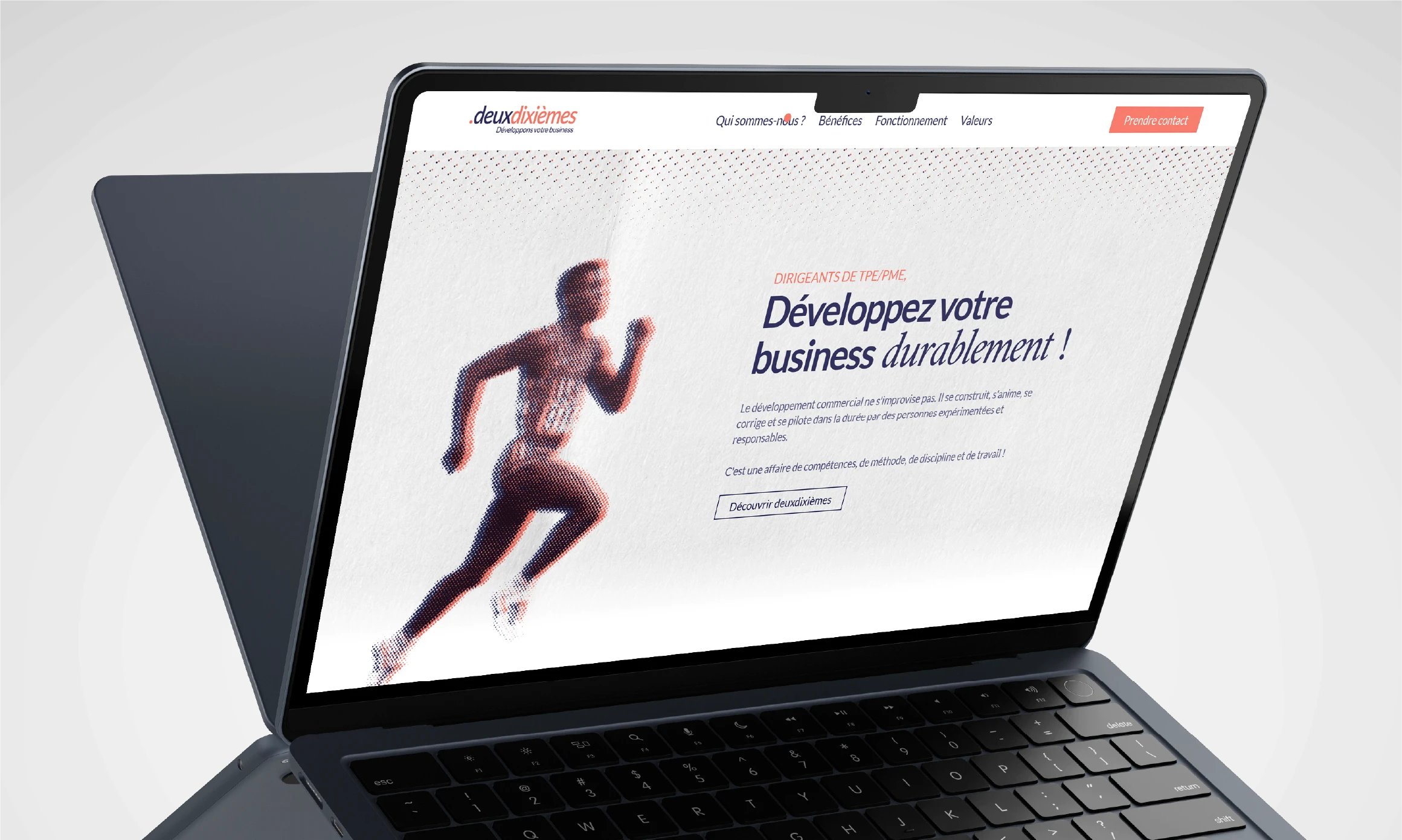 Mockup du site web deuxdixièmes.fr