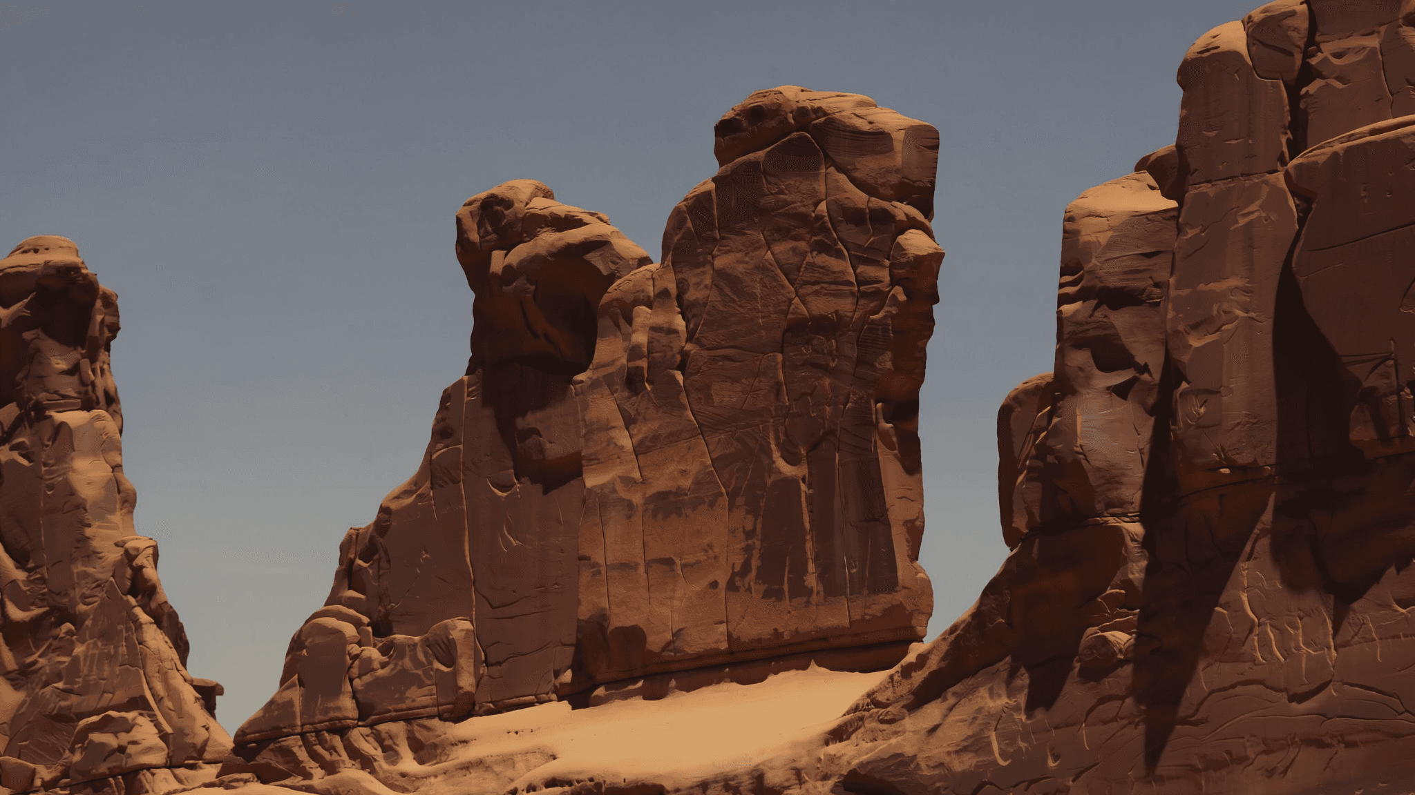 Big rock. AI-generated.