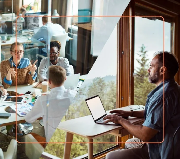 Working together in a group and individually