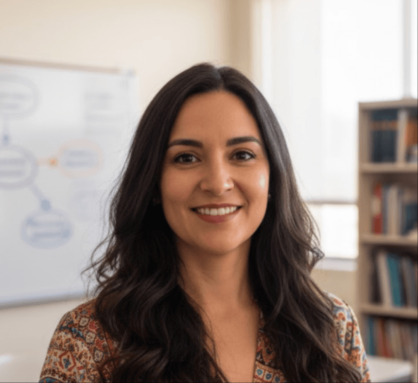 User review from a communication professor explaining how converting OPML outlines into mind maps helps students understand abstract ideas visually