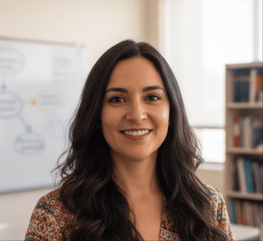 User review from a communication professor explaining how converting OPML outlines into mind maps helps students understand abstract ideas visually