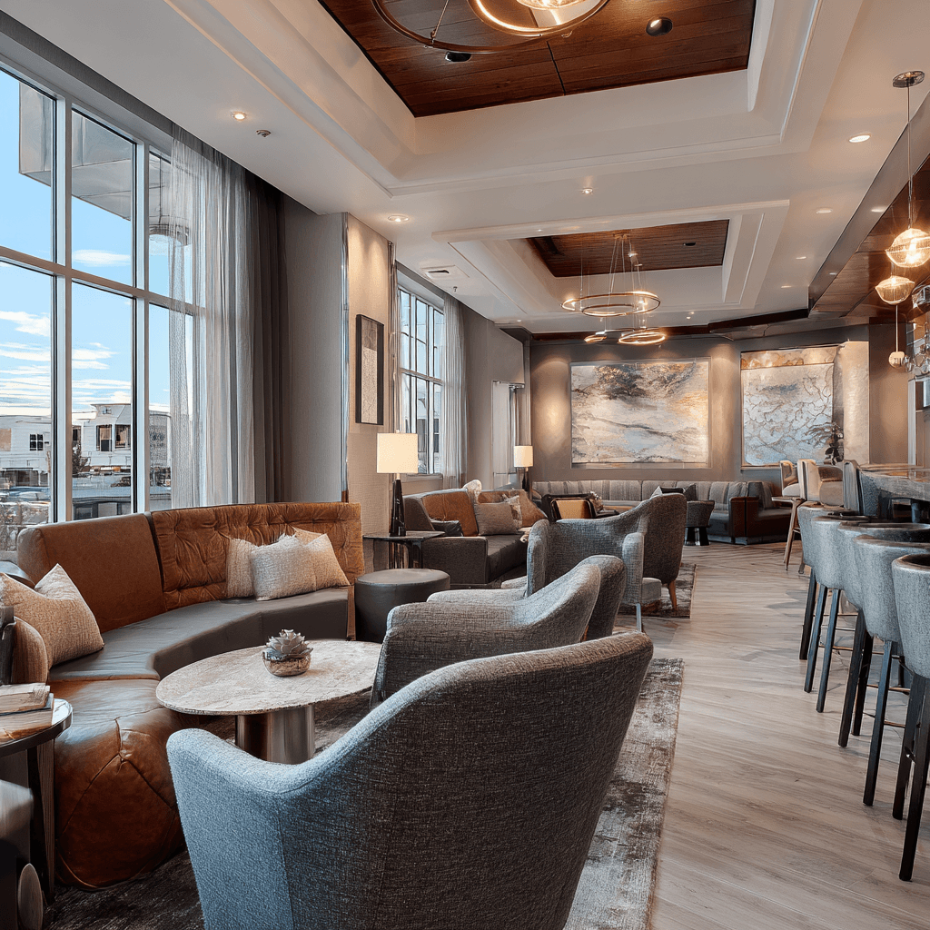 Image of Futuristic dining area