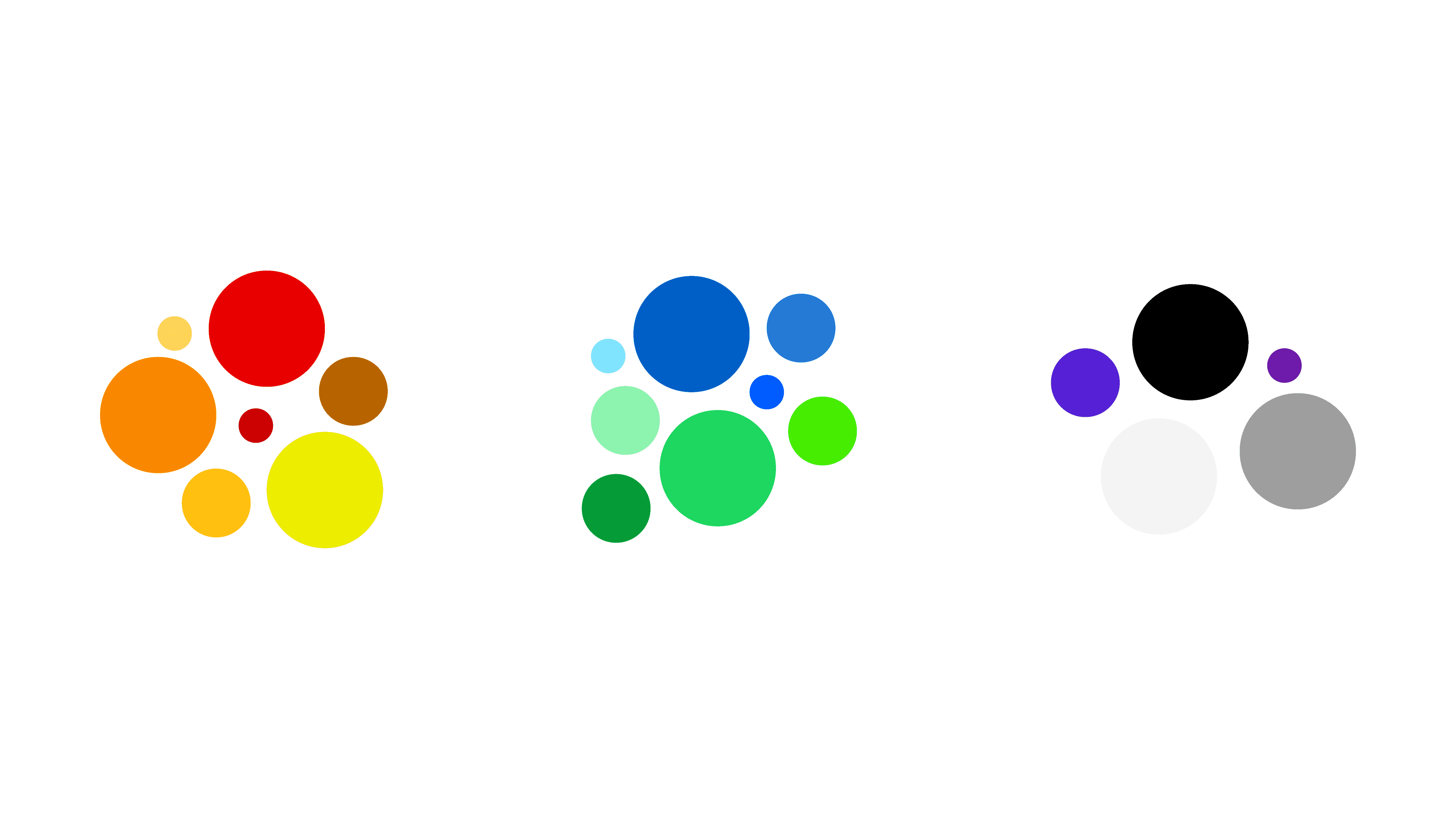A visual comparison of different color tones and saturation levels, showing how muted and bright variations affect brand mood and personality.
