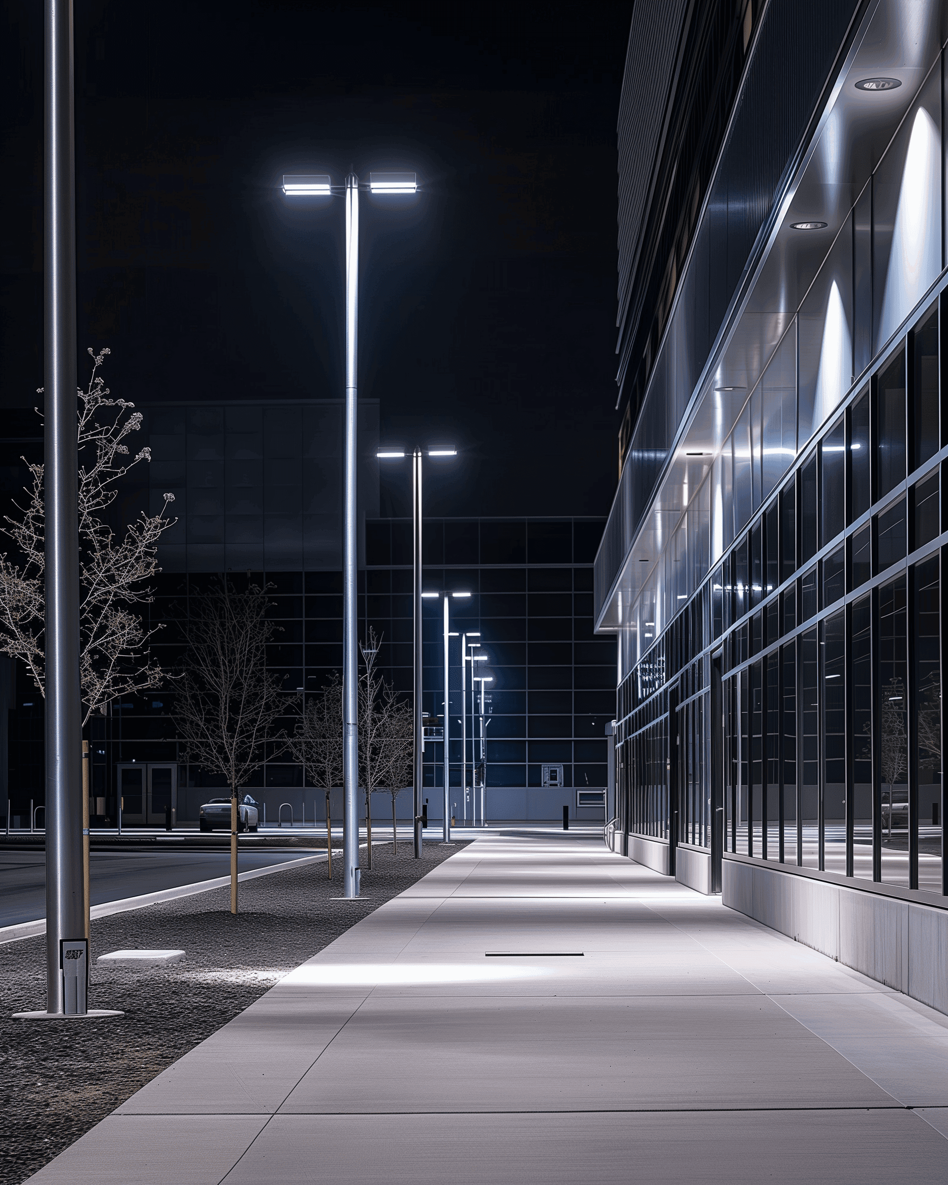 Current Upgrades Electric Solutions Parking Lot Light Work