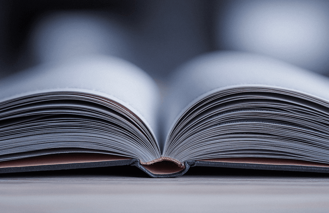 Páginas de um livro aberto ilustrando um glossário jurídico.