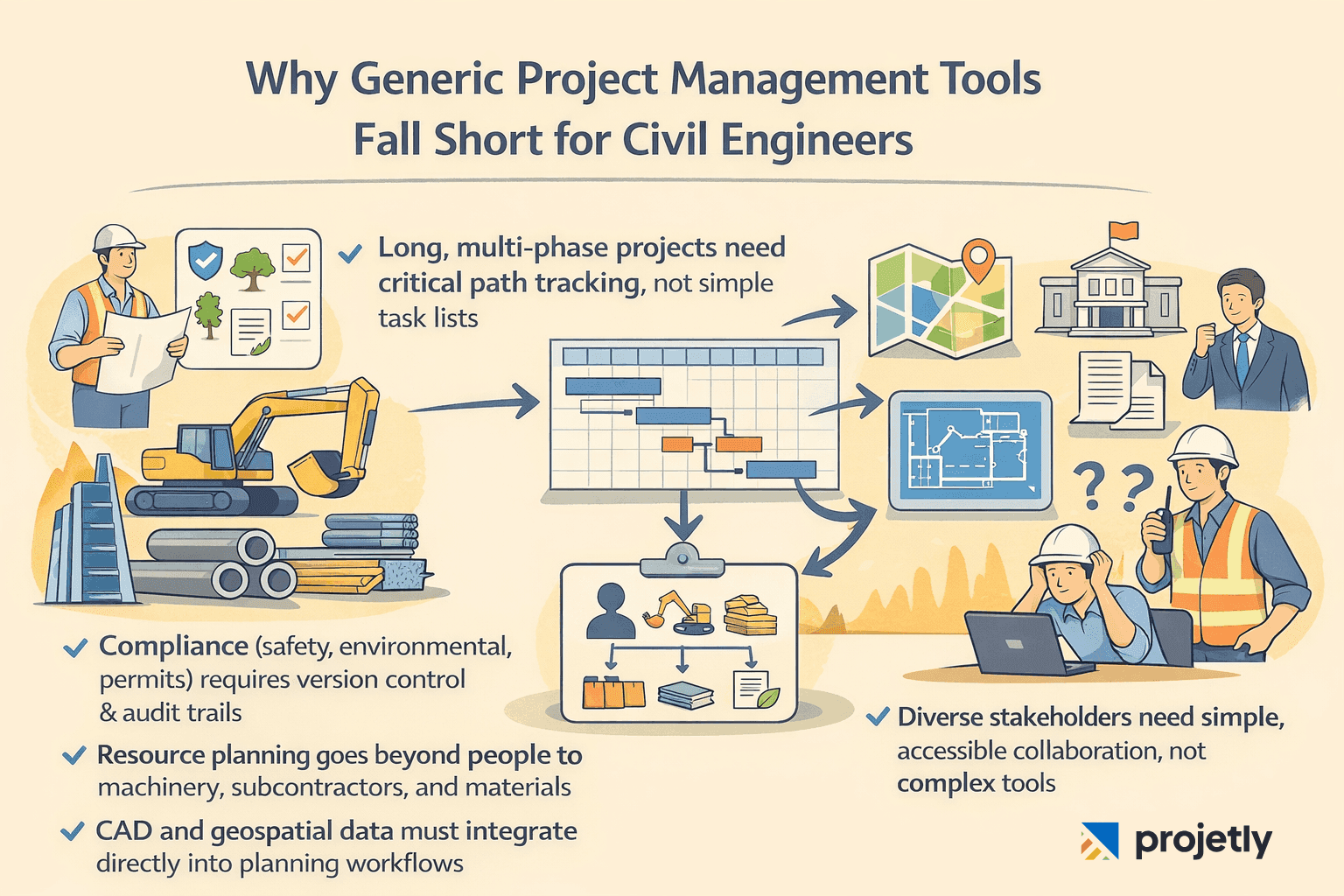 Why Generic Project Management Tools Fall Short for Civil Engineers&nbsp;