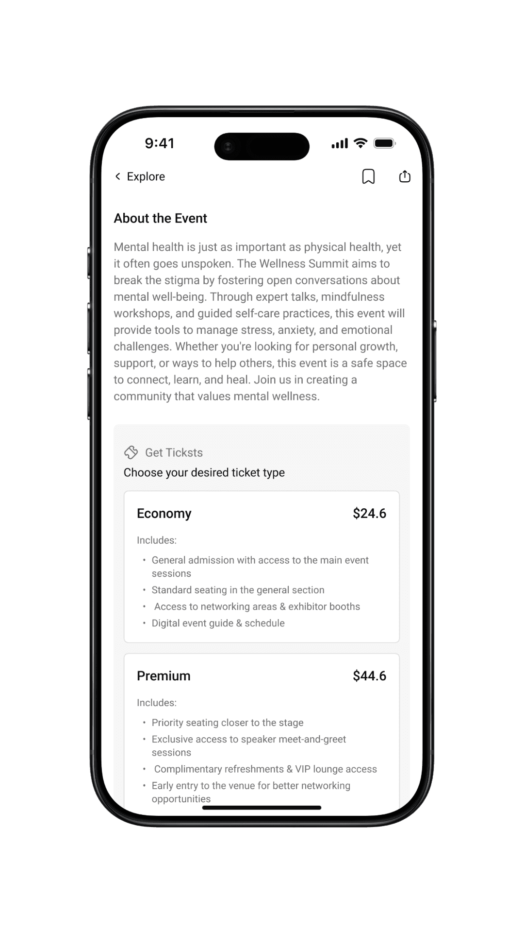 event details page mockup 2