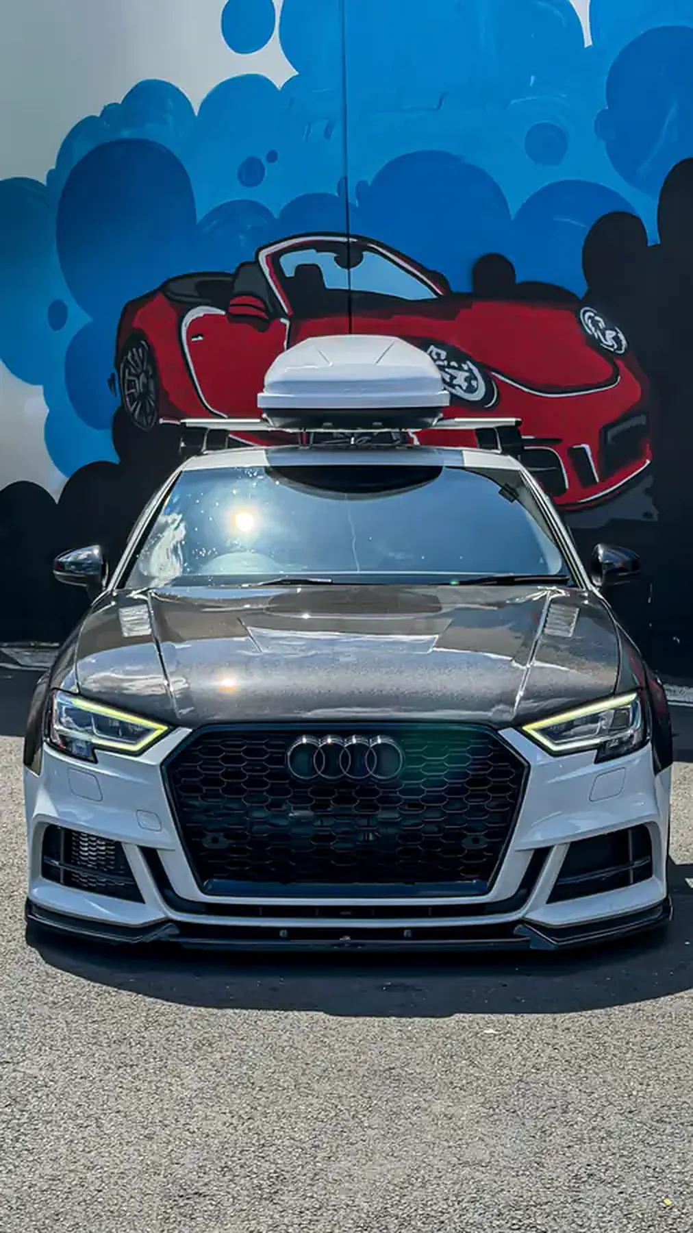 Audi RS3 blanche préparée, importée du Royaume-Uni