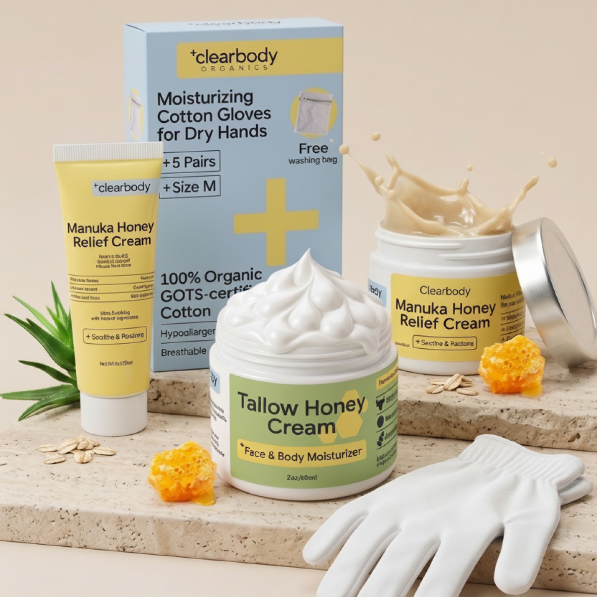 Clearbody Organics manuka honey relief cream eczema moisturizing natural