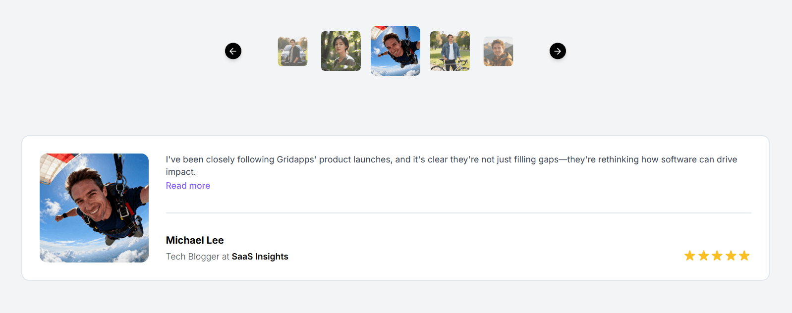Hero highlight |Gridapps Testimonials 