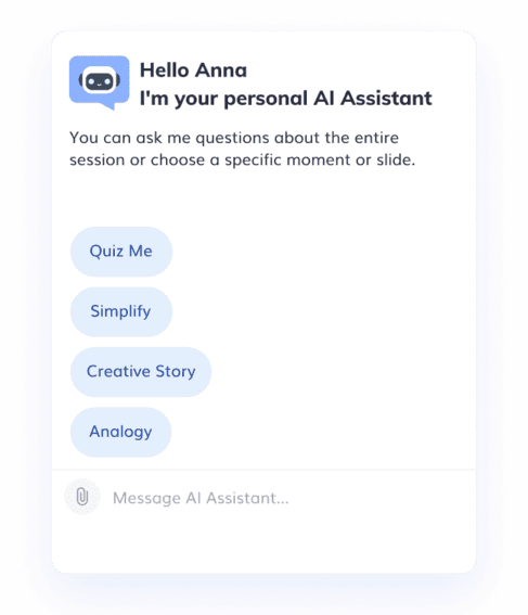 Jam AI personal tutor in action